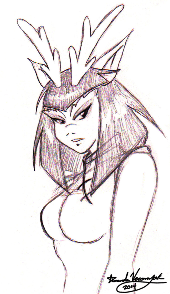 680x1174 Chinese Dragon Girl By Veronyak