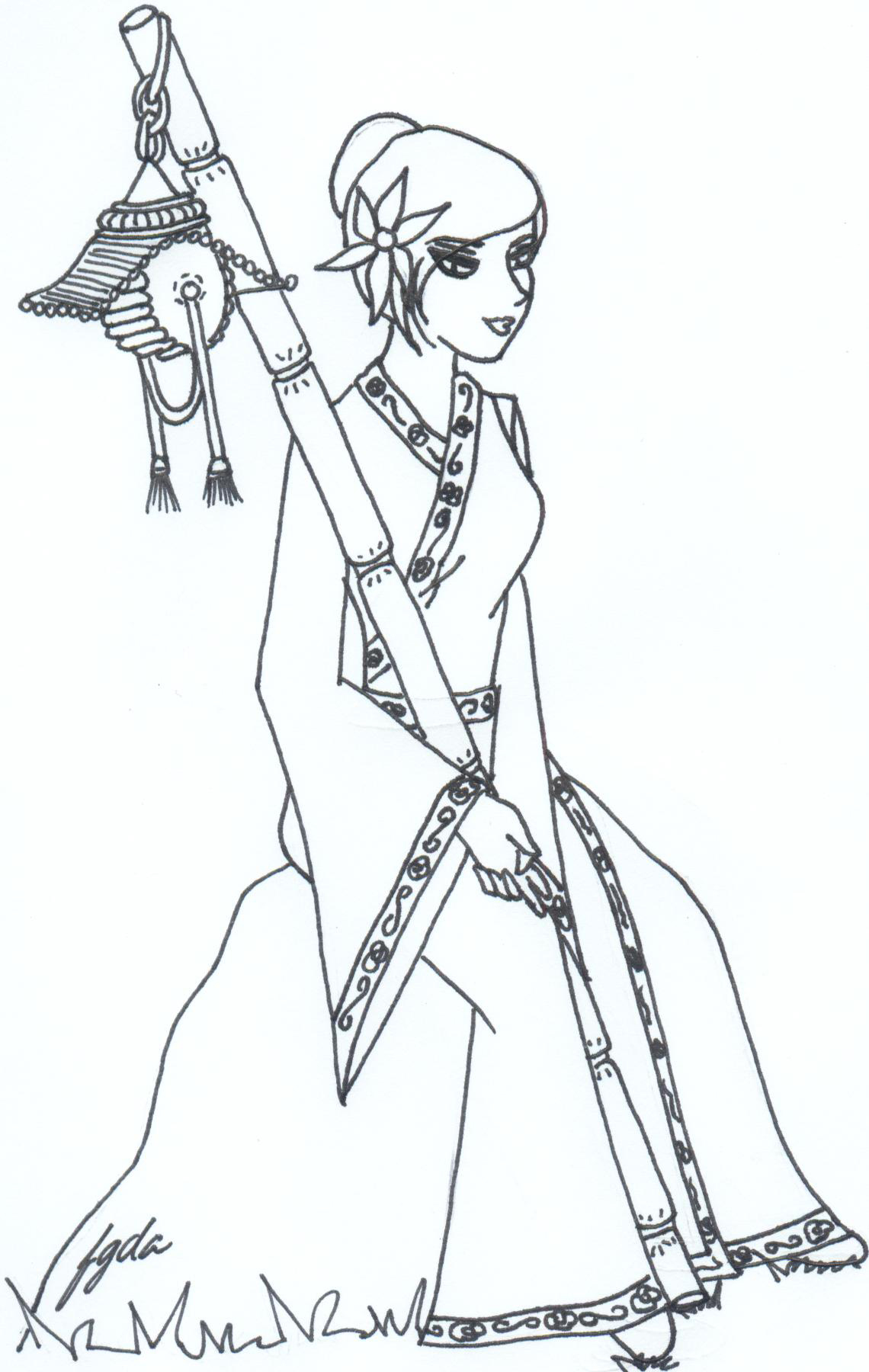 1140x1800 Chinese Girl With Lantern By Bananastrawberry