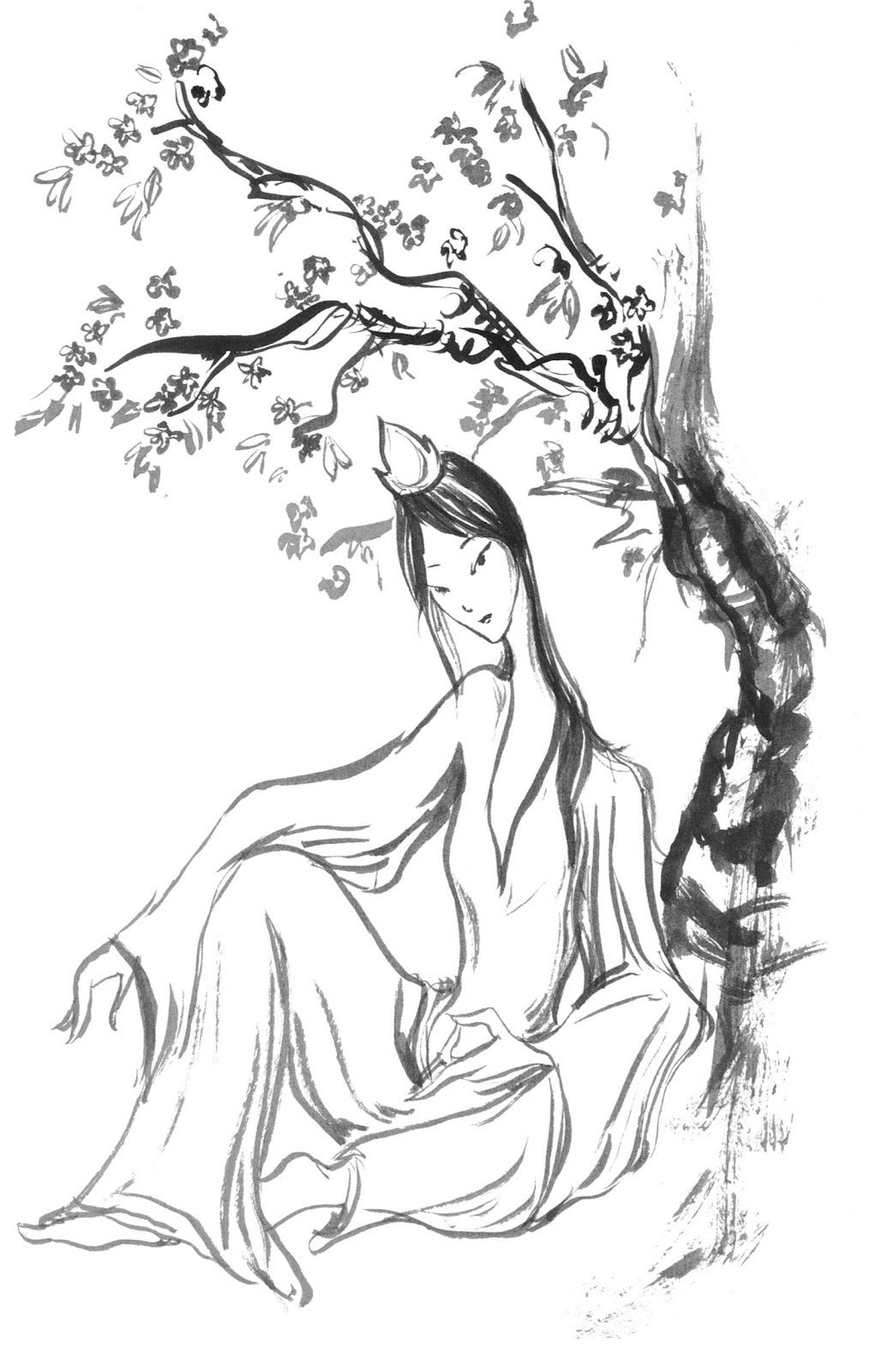 1029x1600 Wendee's Sketches Old Chinese Mural Painting