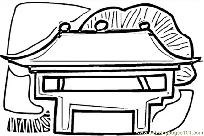 650x434 Chinese House Coloring Page