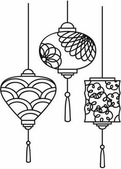 236x331 Chinese Lanterns 2 Ornament, Shapes And Create