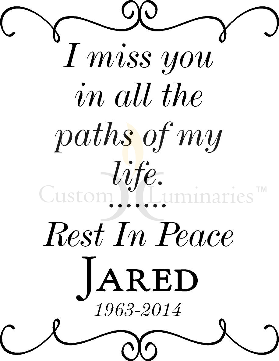 916x1184 Memorial Sky Lanterns I Miss You Custom Floating Luminaring