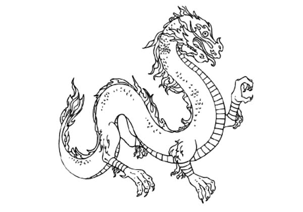 600x420 Drawn Chinese Dragon