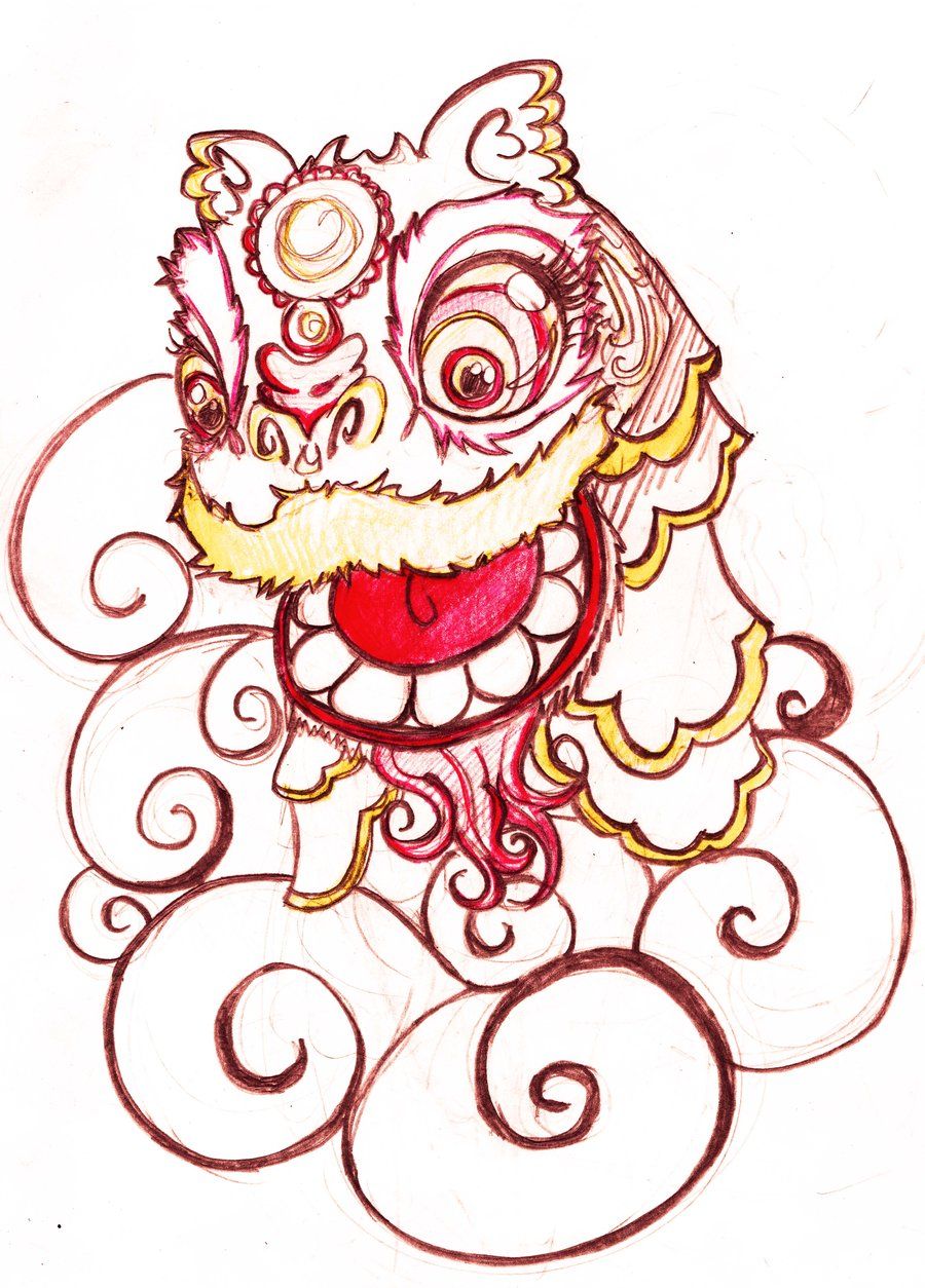 900x1254 Afbeeldingsresultaat Voor Chinese Lion Drawing A S I A N Party