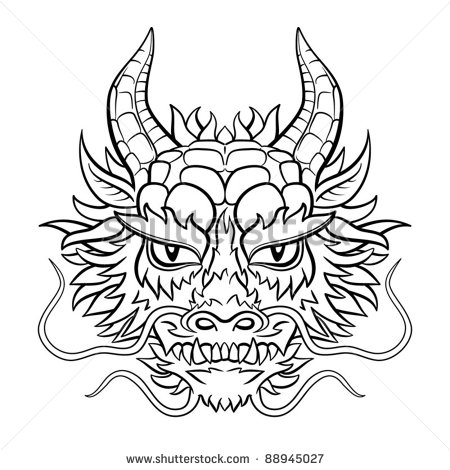 Chinese Lion Head Drawing at GetDrawings | Free download