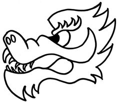 236x205 Simple Dragon Face To Draw