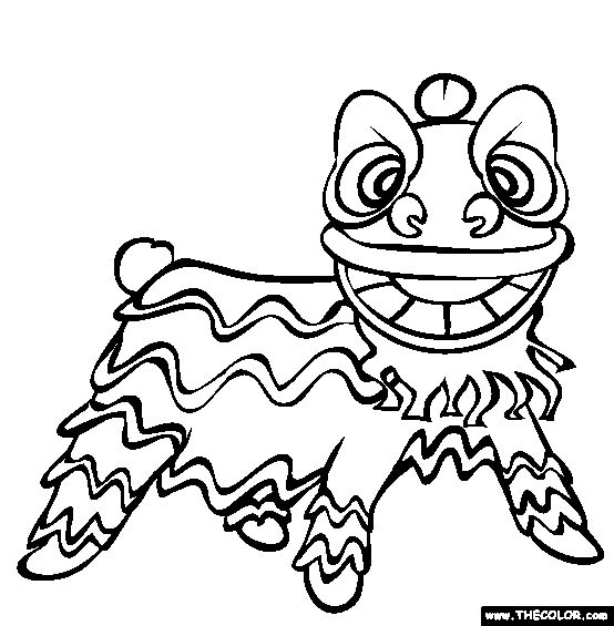 554x565 Chinese Lion Dance Amp Coloring Book