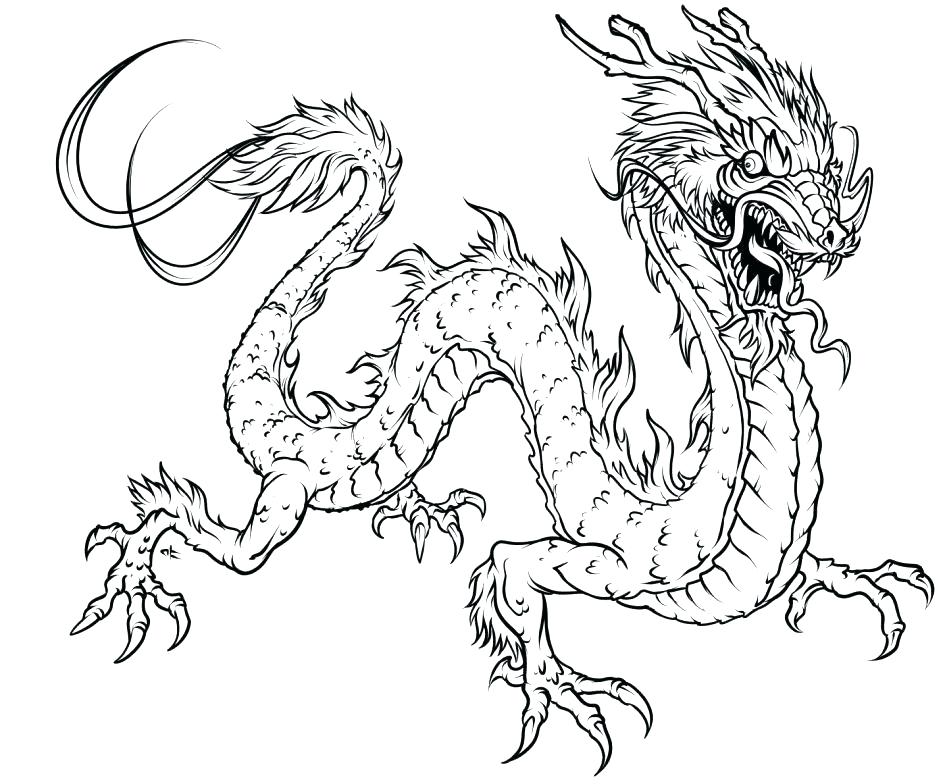 945x784 Dragon Head Coloring Page Photo Gallery Of The Realistic Dragon