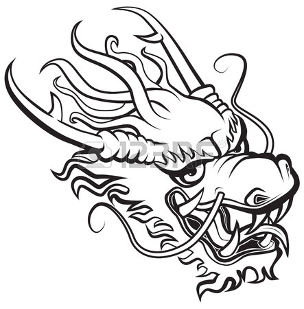 443x450 Dragon Head. Original Artwork Inspired With Traditional Chinese