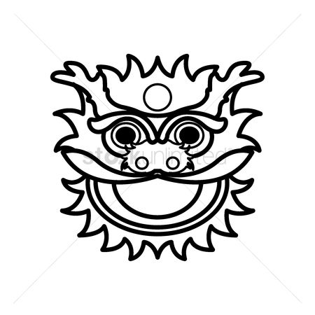 450x450 Free Lion Dance Head Design Stock Vectors Stockunlimited