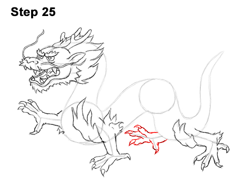 500x386 How To Draw A Chinese Dragon