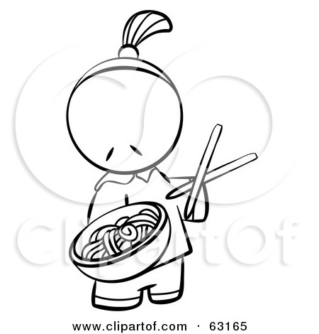 450x470 Royalty Free (Rf) Clipart Illustration Of A Black And White Human