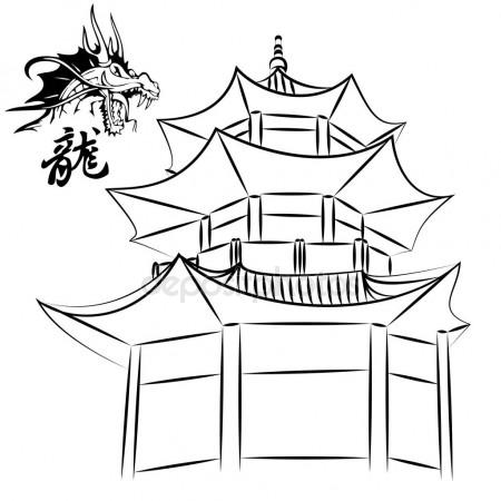 450x450 Chinese Holiday Home Asian House Icon China Stock Vector