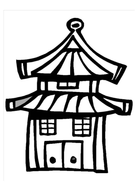 531x750 Coloring Page House