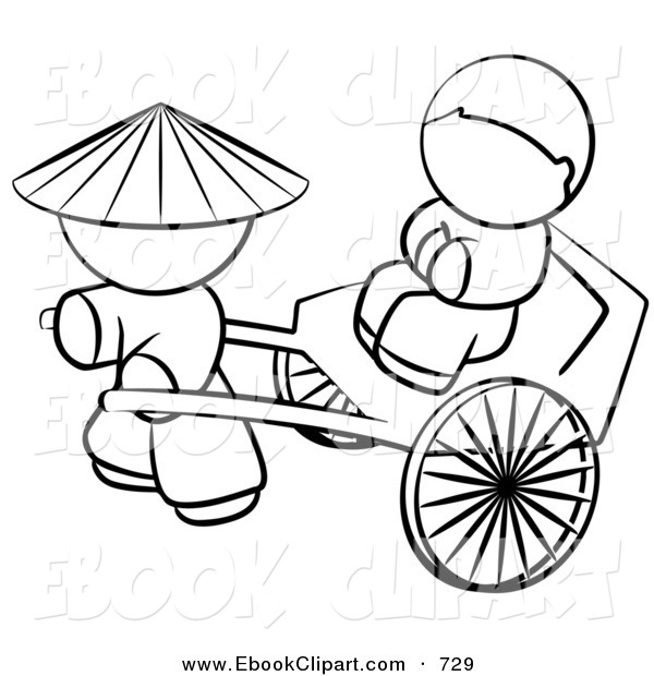 600x620 Vector Clip Art Of A Black And White Human Factor Chinese Person