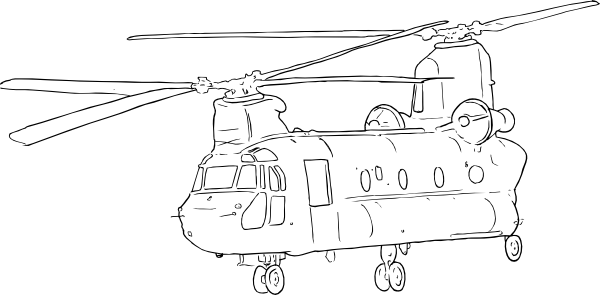 600x295 Chinook Outline Military Keepsakes Outlines, Free