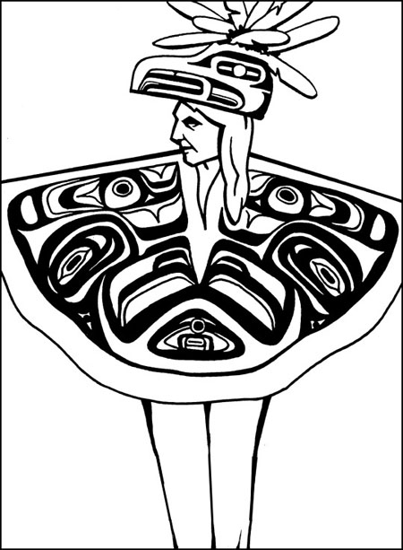 450x613 The Peaceful Chinook Indians Lived Along The Columbia River