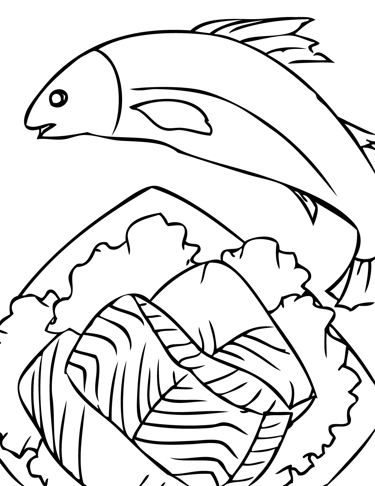 1275x1650 Chinook Animal Coloring Pages Fresh Uncategorized Salmon Coloring