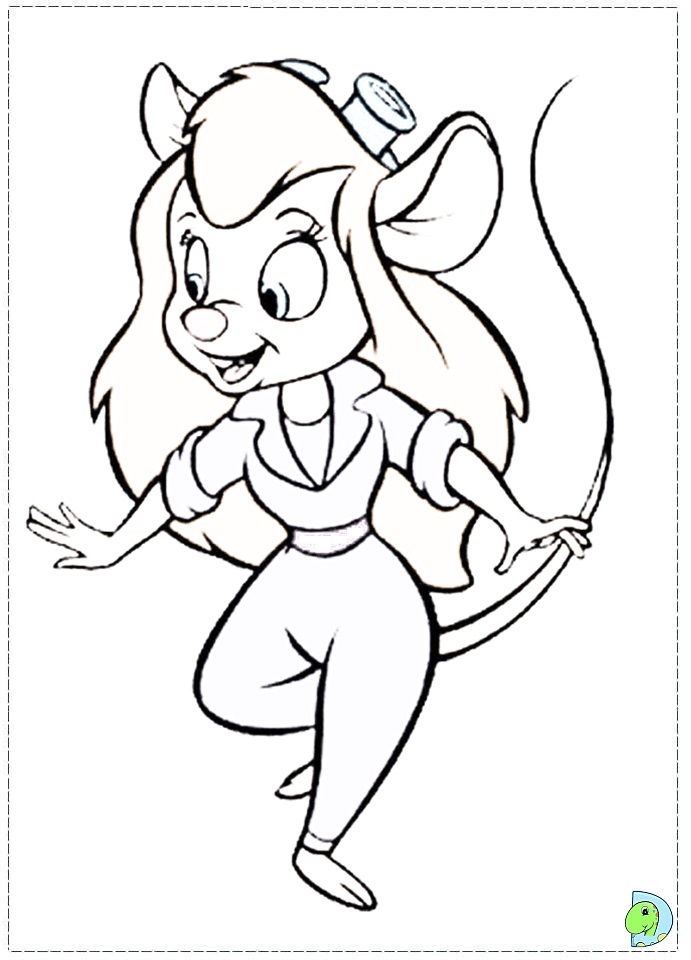 691x960 Chip And Dale Coloring Pages