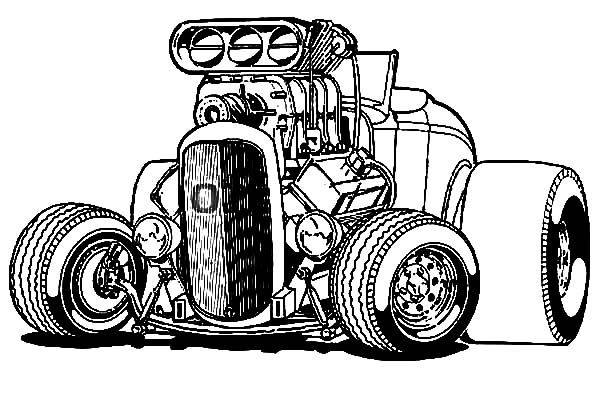 600x403 Hot Rod Drawing Hot Wheels Coloring Pages Ready To Play