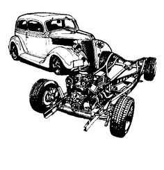 236x245 Pin By Pete Woods On Hotrod Clip Art Car Drawings