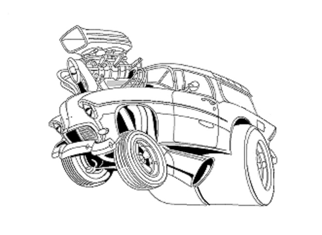 662x484 Hot Rod Art, Car Drawing Art, And Custom Vehicle Illustration