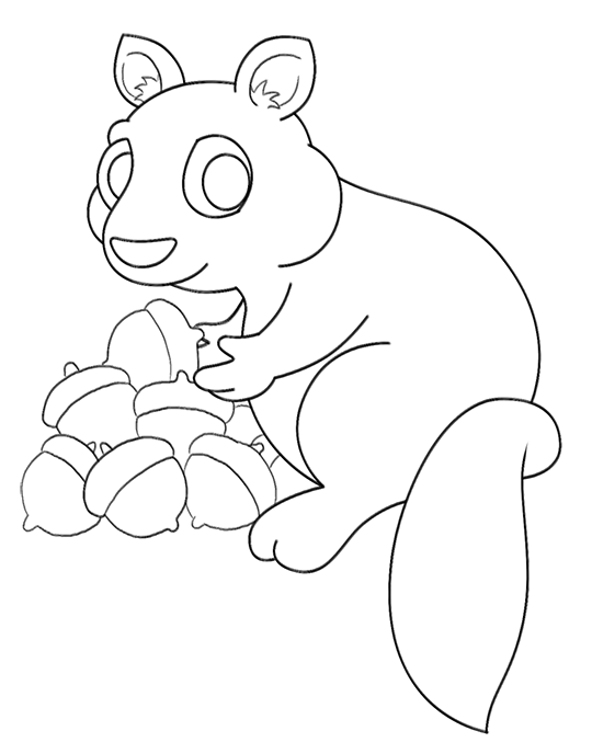 540x688 Cartoon Chipmunk Step By Step Drawing Lesson