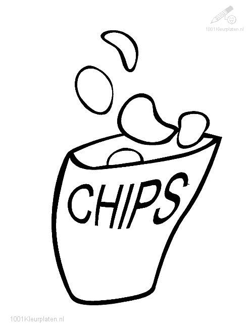 497x660 Potato Chips Coloring Pages