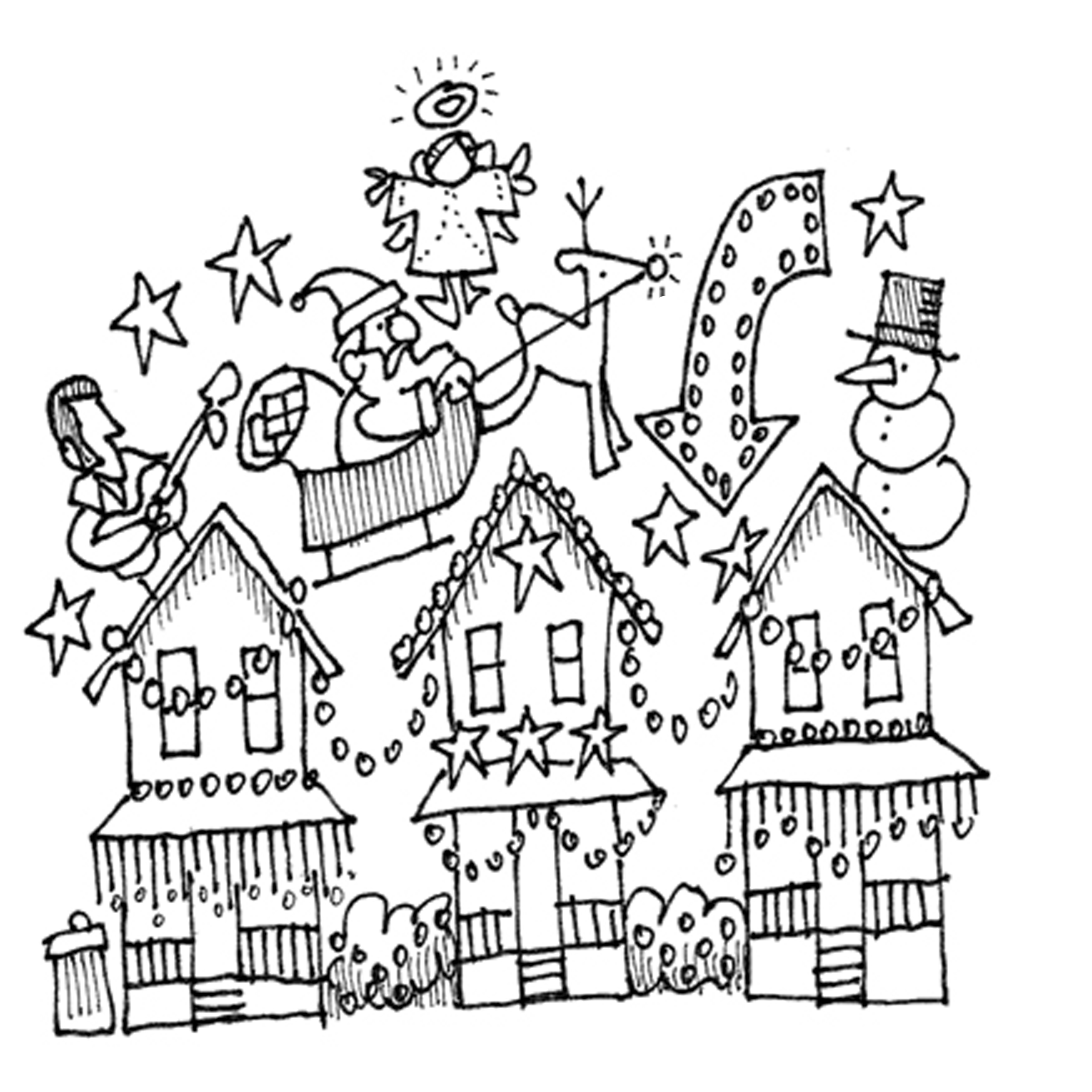 2400x2400 Hard Christmas Drawings Fun For Christmas