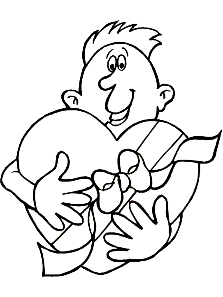 950x1266 Chocolate Box Coloring Page Printable Valentine's Day Coloring