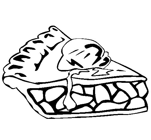 505x470 Chocolate Cake Coloring Page