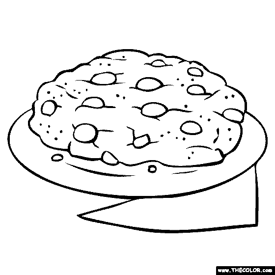 560x560 Chocolate Chip Cookie Coloring Page