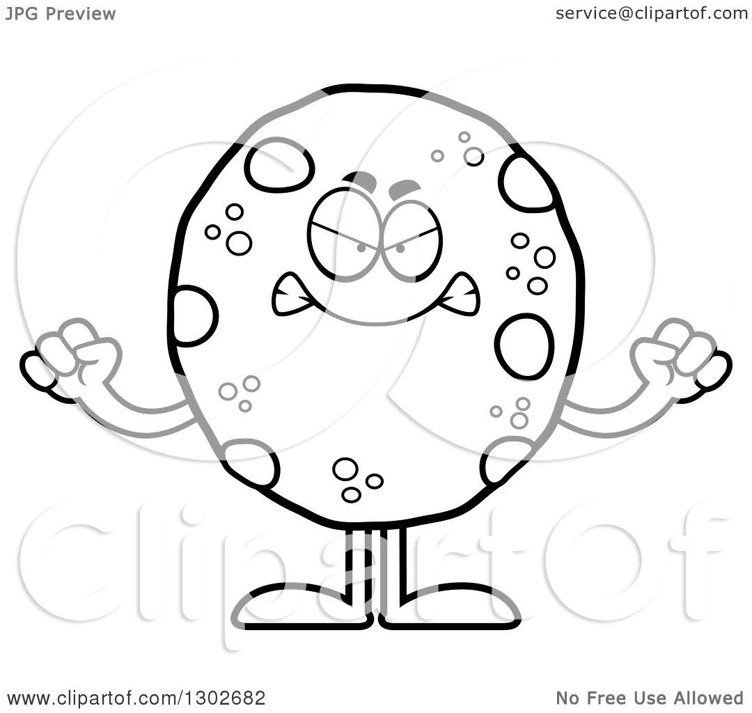 1080x1024 Lineart Clipart Of A Cartoon Black And White Mad Chocolate Chip