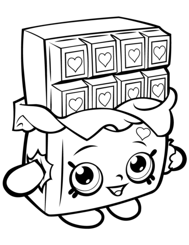 371x480 Chocolate Cheeky Shopkin Coloring Page Free Printable Coloring Pages