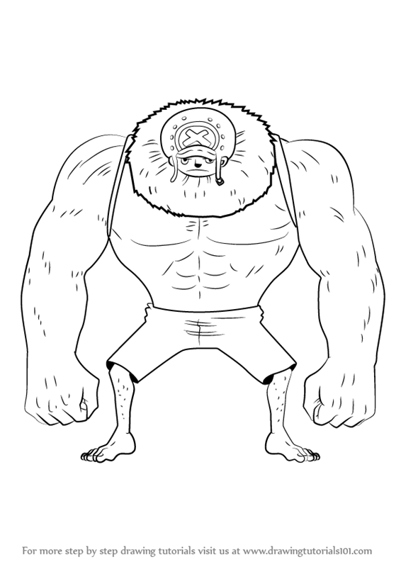 566x800 Learn How To Draw Chopper Heavy Point From One Piece (One Piece