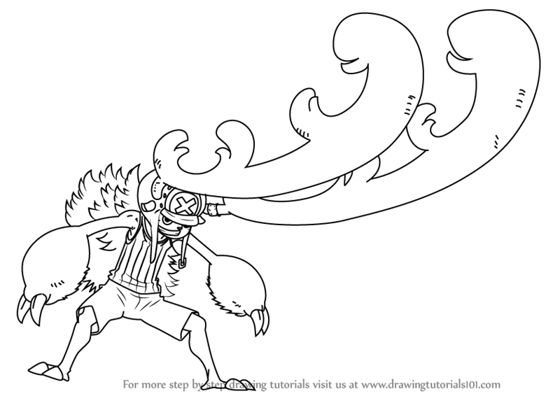 800x566 Learn How To Draw Chopper Horn Point From One Piece (One Piece