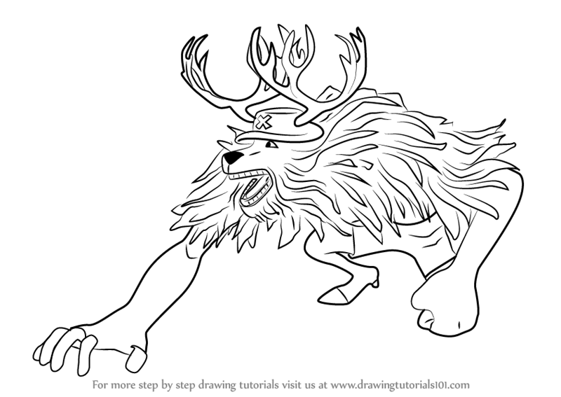 800x567 Learn How To Draw Chopper Monster Point From One Piece (One Piece