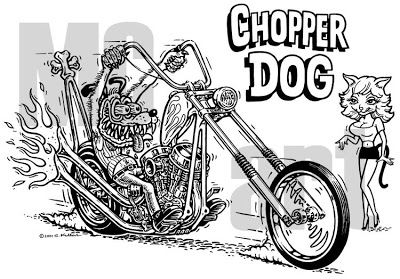 400x279 Mc Artmotorcycle Art This Month's Header, The Chopper Dog Phenomenon