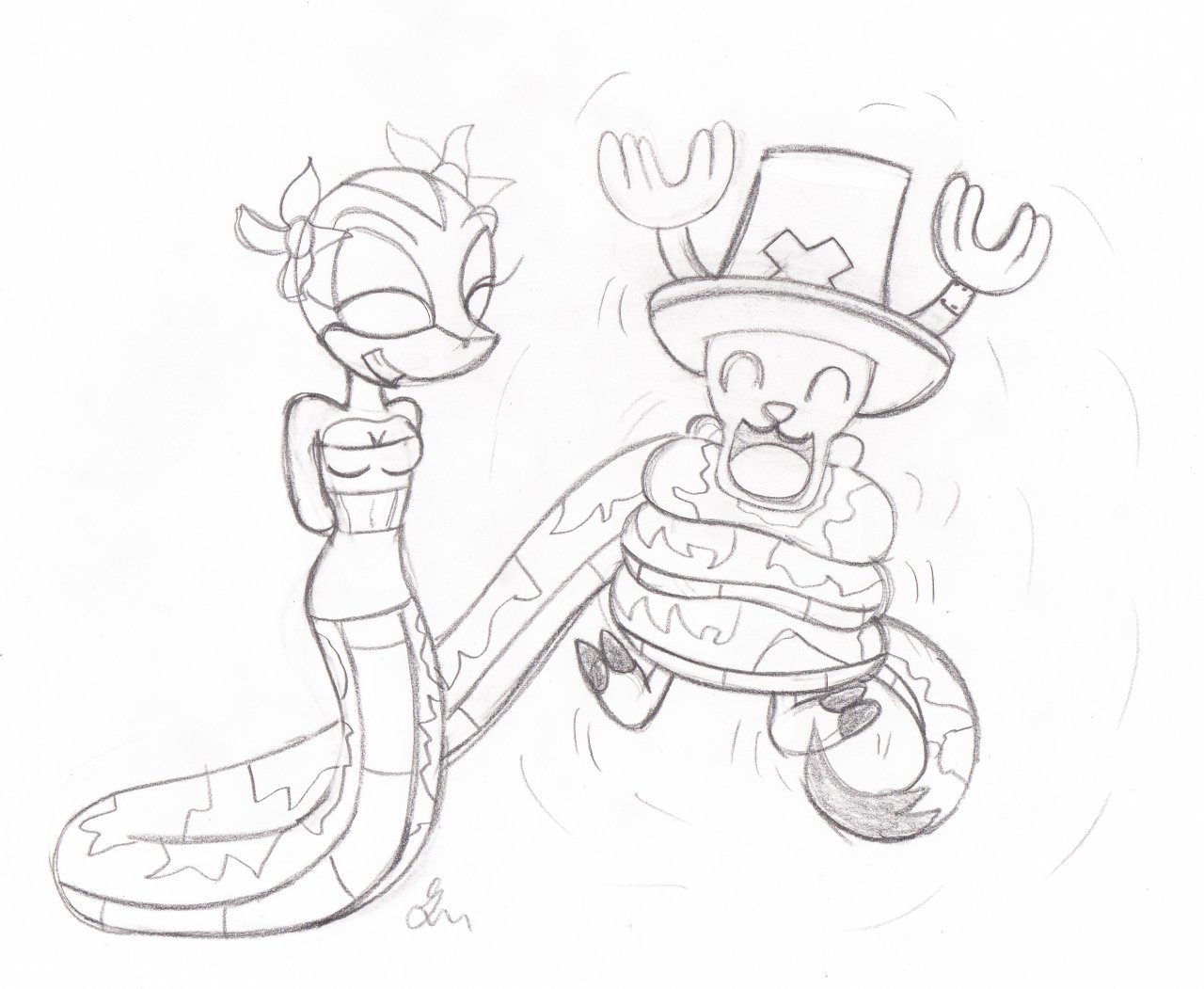 1280x1051 Orchid Catches Chopper Sketch By Gnnnn