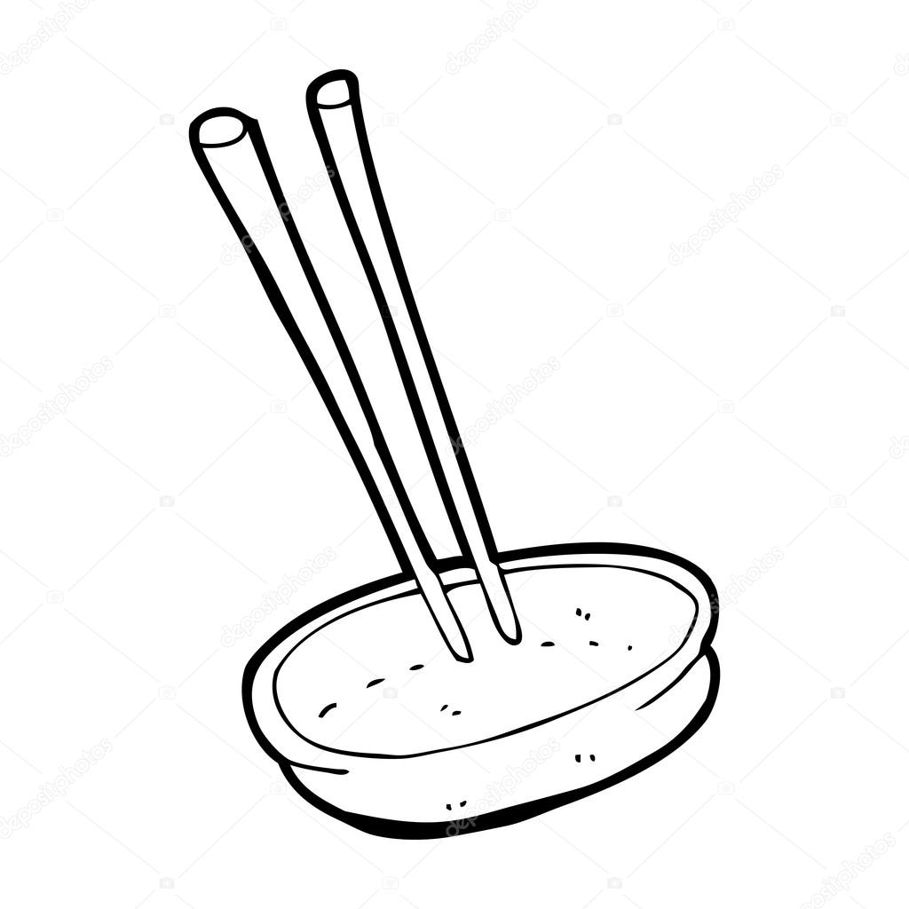 1024x1024 Chopsticks And Bowl Stock Vector Lineartestpilot