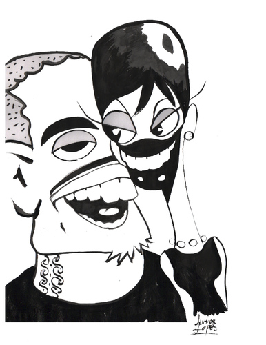 386x500 Chris Brown Rihana By Juniorlopes Famous People Cartoon Toonpool