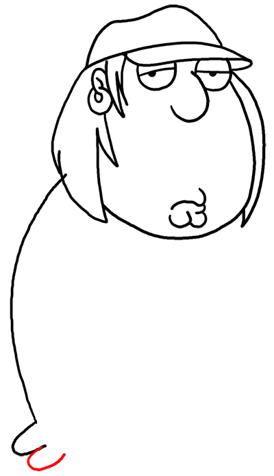 400x694 How To Draw Chris Griffin From Family Guy Step By Step Drawing