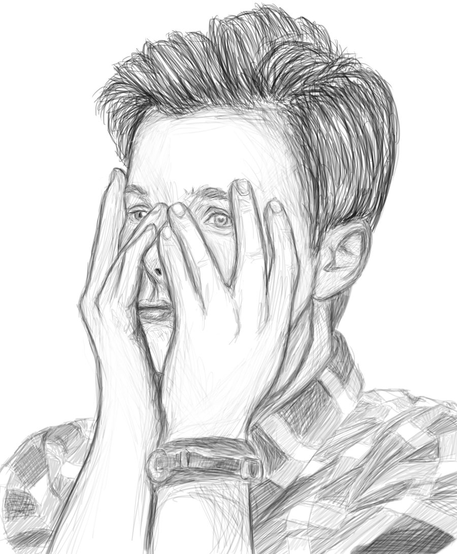 900x1091 Chris Colfer Drawing By Lalalandfangirl
