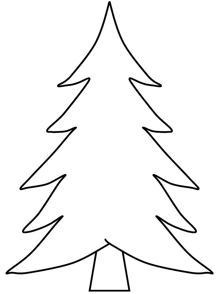 718x957 Cool Christmas Tree Drawings. How To Draw Christmas Trees Step By