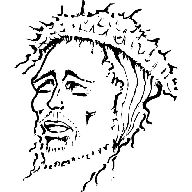 660x660 Jesus Christ Vector Drawing 2