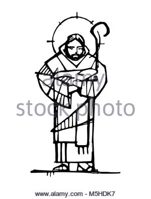 300x395 Hand Drawn Sketch Illustration Of Jesus Christ Hanging On