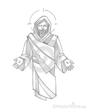 360x450 Drawn Photos Jesus