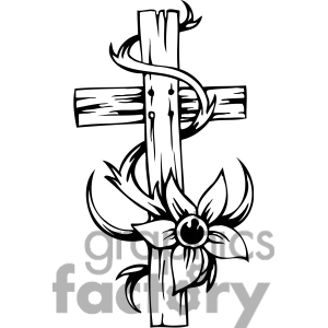 300x300 Wooden Cross Drawing Clipart Panda