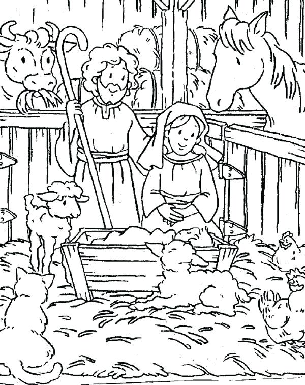 600x757 Fascinating Christian Christmas Coloring Pages 44 For Coloring