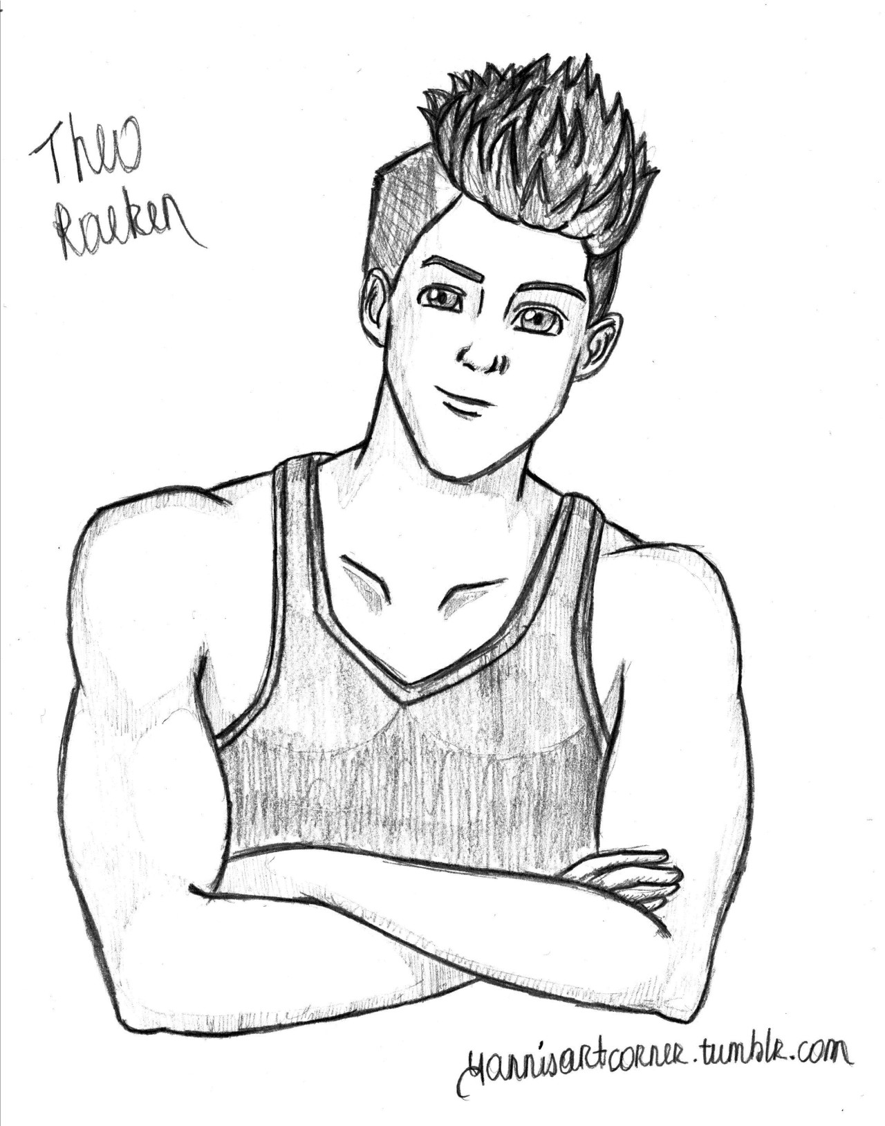 1280x1628 Yannis's Art Corner The Pencil Drawing Of Cody Christian Aka Theo